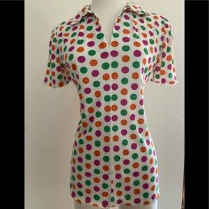 VTG Handmade polyester Fitted top.